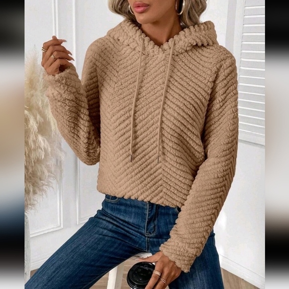 Tops - Warm & Fluffy Women's Sweatshirt,Long Sleeve Tops